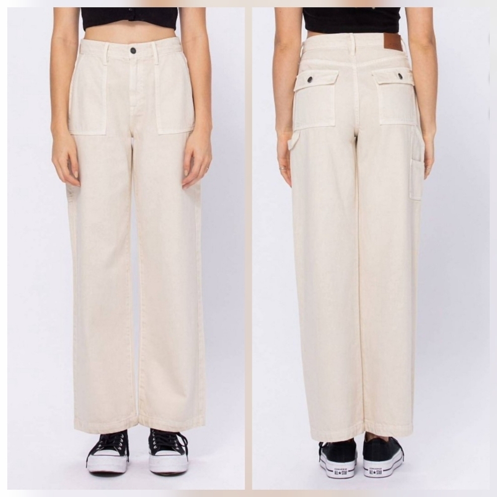 ❤️ HIDDEN HIGH RISE WIDE LEG CARPENTER JEANS, 0 (25)